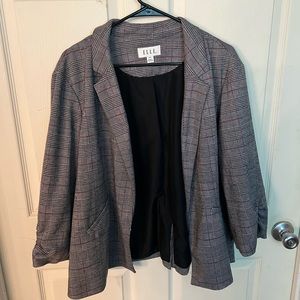 ELLE tweed print jacket. Size XXL.